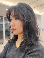 ガーデンヨコハマ(GARDEN YOKOHAMA)&nbsp;インナーカラー/チェリーブラウン/デジタルパーマ/ミニウルフ