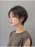 ハンサムショート/大人ショート/グレージュ
