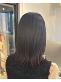 外はねミディアム 髪質改善/オリーブベージュ/顔まわりレイヤー