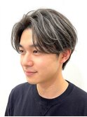 メンズ爽やかセンターパートツーブロ