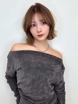 ルネ 北千住(Renee) 切りっぱなしボブ/レイヤーボブ/ボブ/ベージュ/北千住