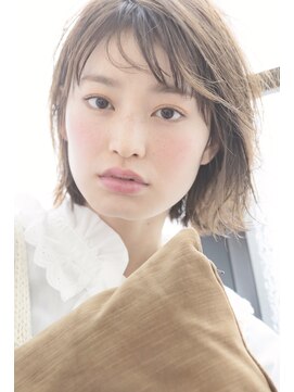 ヘアーアンドアトリエ マール(Hair&Atelier Marl) 【Marl】アッシュベージュの無造作ショートボブ♪