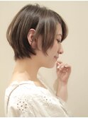 大人ふんわりナチュラルショートボブ 担当山下