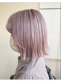 【LANY横浜】切りっぱなしボブ×ホワイトラベンダー