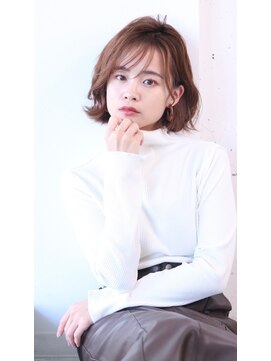 オーロ 武庫之荘店(ORO) シースルーバングでこなれ外ハネボブ