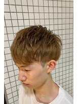 エヌドットバーバー ヒロオ(N.BARBER HIROO) ナチュラルベージュ×マッシュスタイル<広尾><学割U24><理容室>