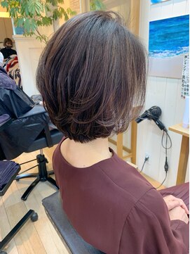 オーシャン(Ocean) [OCEAN Hair&Life藤原純] 毛流れハイライトレイヤーボブ☆