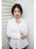 乾かしてオイルをつけるだけ!似合わせ大人ショートヘア!