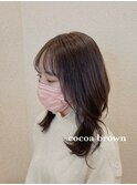 ココアブラウン×ゆるふわカール
