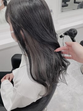 フルーツ 渋谷(FRUITS) 【ブリーチありダブルカラー】ホワイトシルバーイヤリングカラー