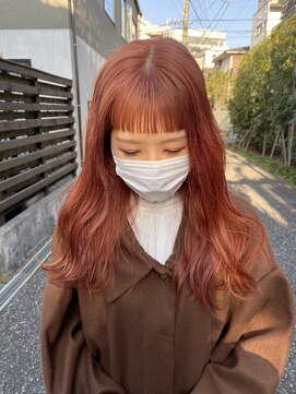 ユイル(Uil) 似合わせカット× 暖色カラー デザインカラー