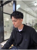 マッシュパーマウルフ波巻きハイライト39