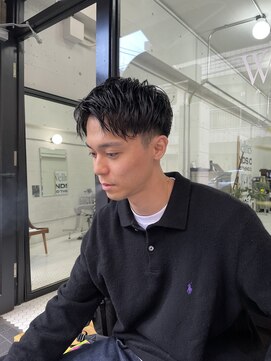 ウェルネス(Wellness) マッシュパーマウルフ波巻きハイライト39