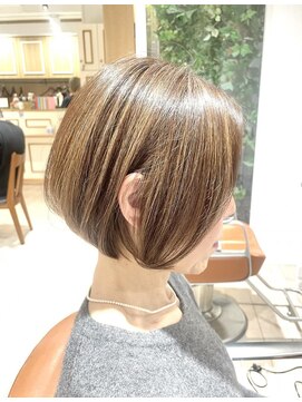 アルクバイネオリーブ 荻窪店(arc by neolive) ショートボブ×白髪ぼかしハイライトベージュ