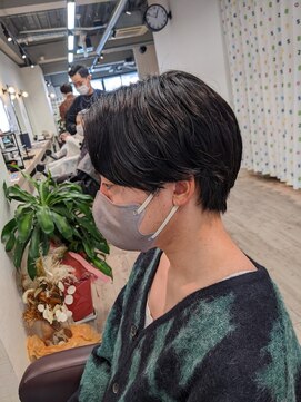 コワファーストナガサキシャンプーボーイ(COIFF1RST NAGASAKI SHAMPOO BOY) ハンサムショート×ニュアンスパーマ