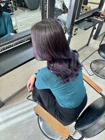 エス 天満扇町(esu)&nbsp;ブリーチを活かしたダークラベンダー