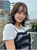 くびれボブ/ヨシンモリフェイスレイヤー/グレージュカラー