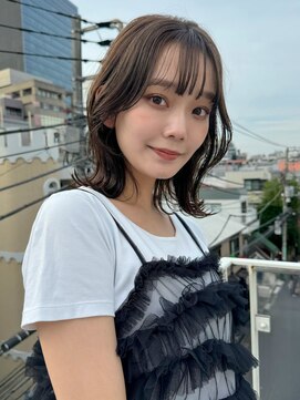 ロンドワン 三宮元町(Lond one) くびれボブ/ヨシンモリフェイスレイヤー/グレージュカラー