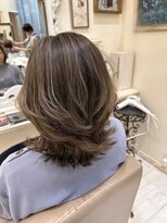 フェリー 有明ガーデン店(FEERIE)&nbsp;ブリーチなしカラー◇白髪ぼけるアッシュベージュ