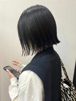 ゲーム 下北沢(GAME)&nbsp;ミニボブ/前下がり/ブルーブラック/艶髪/髪質改善/下北沢