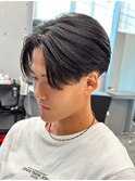 センターパートニュアンスパーマ韓国カルマパーマコンマヘア