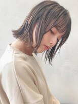 キミトヘアデザインアンドスパ(Kimito Hair design&spa)&nbsp;外はねボブ　マロンベージュ　くすみベージュ　マッシュショート