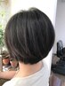 カット+髪質改善白髪染め+クイックトリートメント（髪質改善）