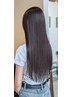 カット+縮毛矯正+髪質改善ケラチントリートメント￥23500→￥20000
