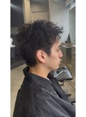 渋谷スパイキーパーマスパイキーショートメンズショート
