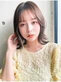 愛され斜めバングシースルーバング外ハネボブエアリーカール