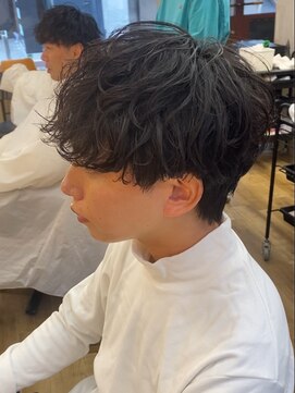 クロト 福岡本店(KUROT) 黒髪マッシュシャドウパーマ