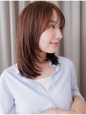 バタフライカットミディアムレイヤースタイルZ戸田公園30代40代