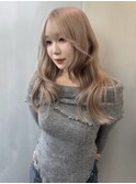 黒髪/クラゲヘアー/オリーブグレー/小顔/ココアベージュ/梅