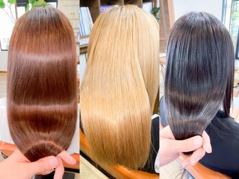 美容室 ウェル(Well)の写真/クセ・広がりを卒業！《極上の髪質改善ストレート》で毎朝のセットを時短に◎思わず触れたくなる柔艶髪へ＊