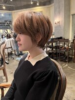 髪質改善と縮毛矯正の専門店 サンティエ(scintiller)&nbsp;大人綺麗な小顔襟足スッキリショートボブ　30代40代50代鹿児島