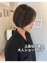ケアアンドデザイン 今里本店(care&design fulfill)&nbsp;ショートヘア/大人ショート/丸みショート 20代30代40代50代