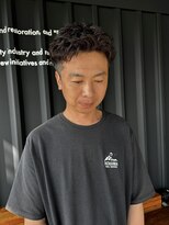 コルバース(COL BIRTH)&nbsp;アッシュブラウン×短髪パーマ