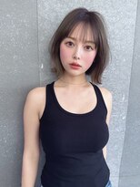 Moalana 名古屋 栄/髪質改善/縮毛矯正/レイヤー【モアラナ】&nbsp;ショート/ダークパープル/顔周り/30代40代50代/名駅