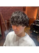 ハナテンベース(HANATEN BASE) 韓国風シャドウパーマ メンズマッシュ