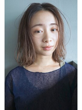 コス(kos) 大人可愛い/ココアベージュ/グレージュカラー/ボブウルフ/黒髪