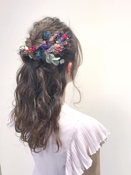ジェム デザイン ヘアサロン(gem Design Hair Salon) ドライフラワーヘアアレンジ