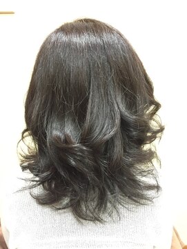 シンラヘアー(SINRAhair) ワンレンパーマからローレイヤースタイル