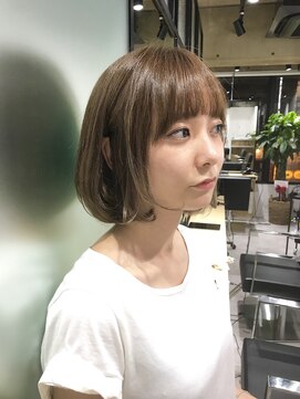 フォーク(FOLK) 恵比寿×YAMATO テリちゃん風グレージュボブ