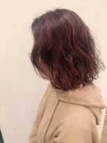 ヘアーエスクールステラ(hair S.COEUR stella) ピンクパープル★ミディアムパーマ/お洒落ピンクカラー