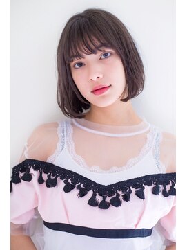 ロンド パルティール 大宮(Lond partir) 斜めバンググレージュカラーシルキーべジュマッシュパーマ[大宮]