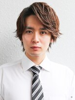 アフロート ディル(AFLOAT D'L)&nbsp;好感度アップ　ビジネスウルフヘア ミディアム　スーツ　30代