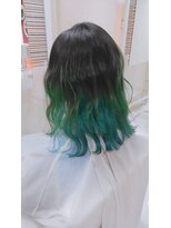 バビロンズー&nbsp;カラーバターで作るターコイズグラデーションカラー