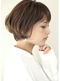 ふんわり ボリューム 骨格美 小顔 ショートボブ