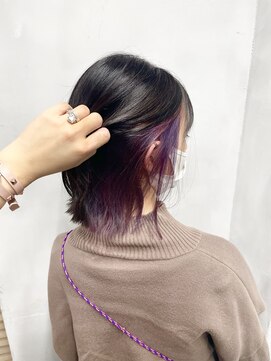 リコ(liko) 【liko 三軒茶屋 莉子】バイカラーインナーカラー