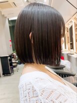 リール 銀座(R'EEL) 乾かすだけでまとまる地下風ストレート×アッシュグレー